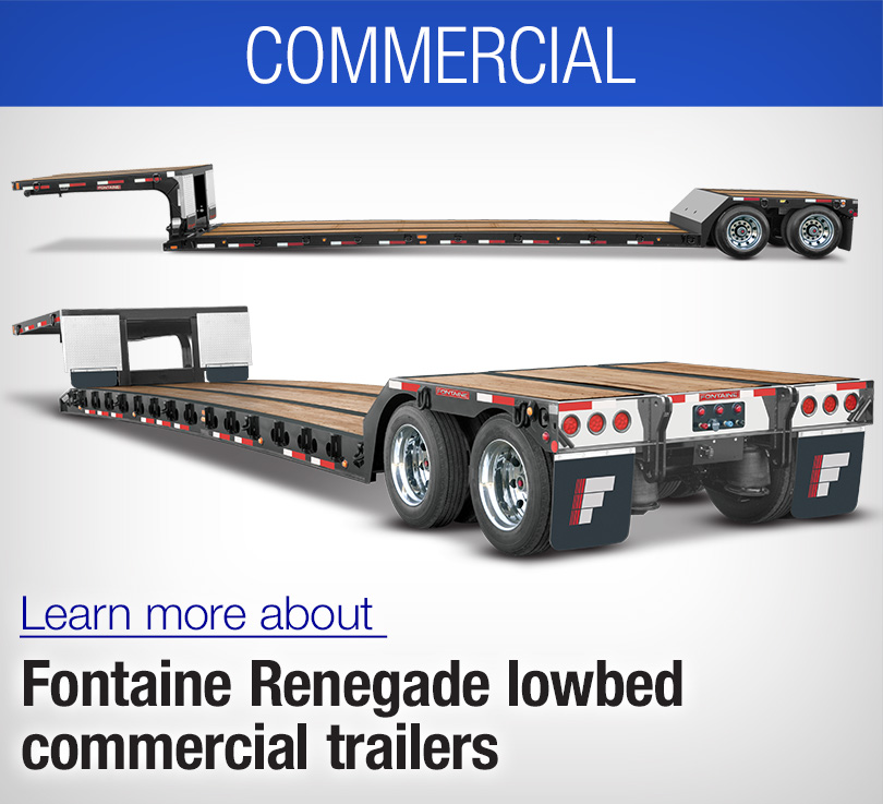 lowboy commercial trailers, renegade trailers